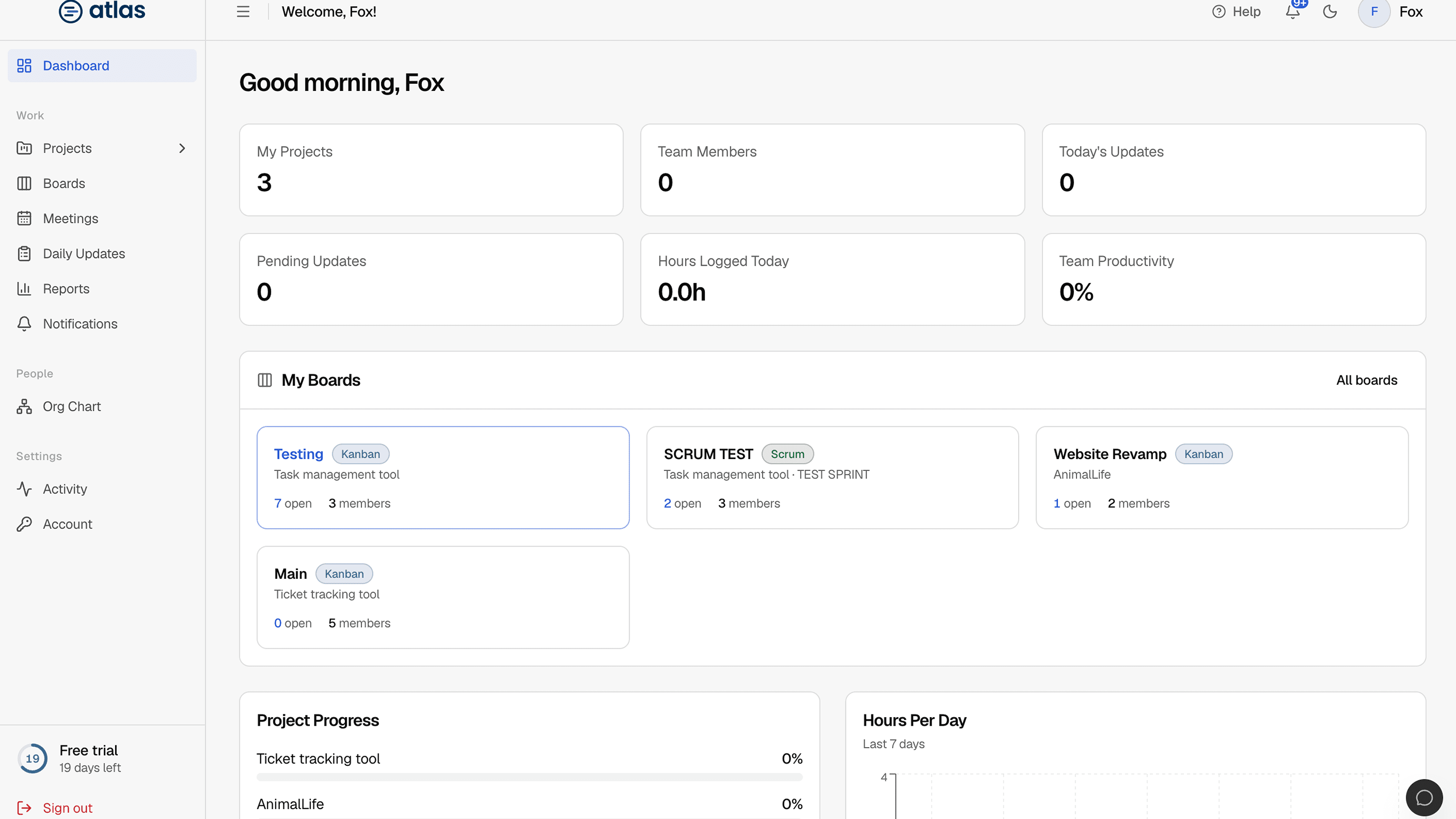 The Lead dashboard.
